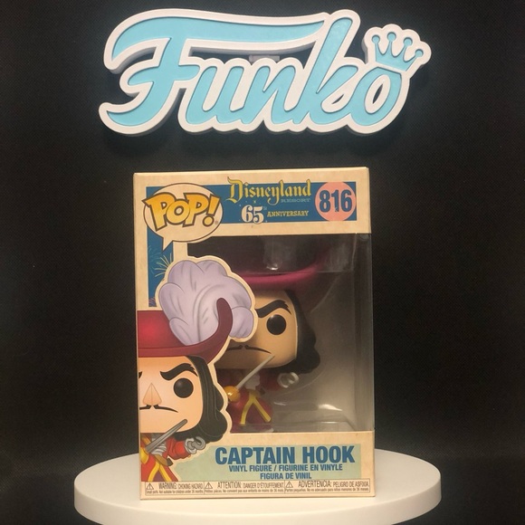 Captain Hook- 816 (65th Anniversary Edition)- Disney- Mint Condition- Funko - Picture 1 of 8